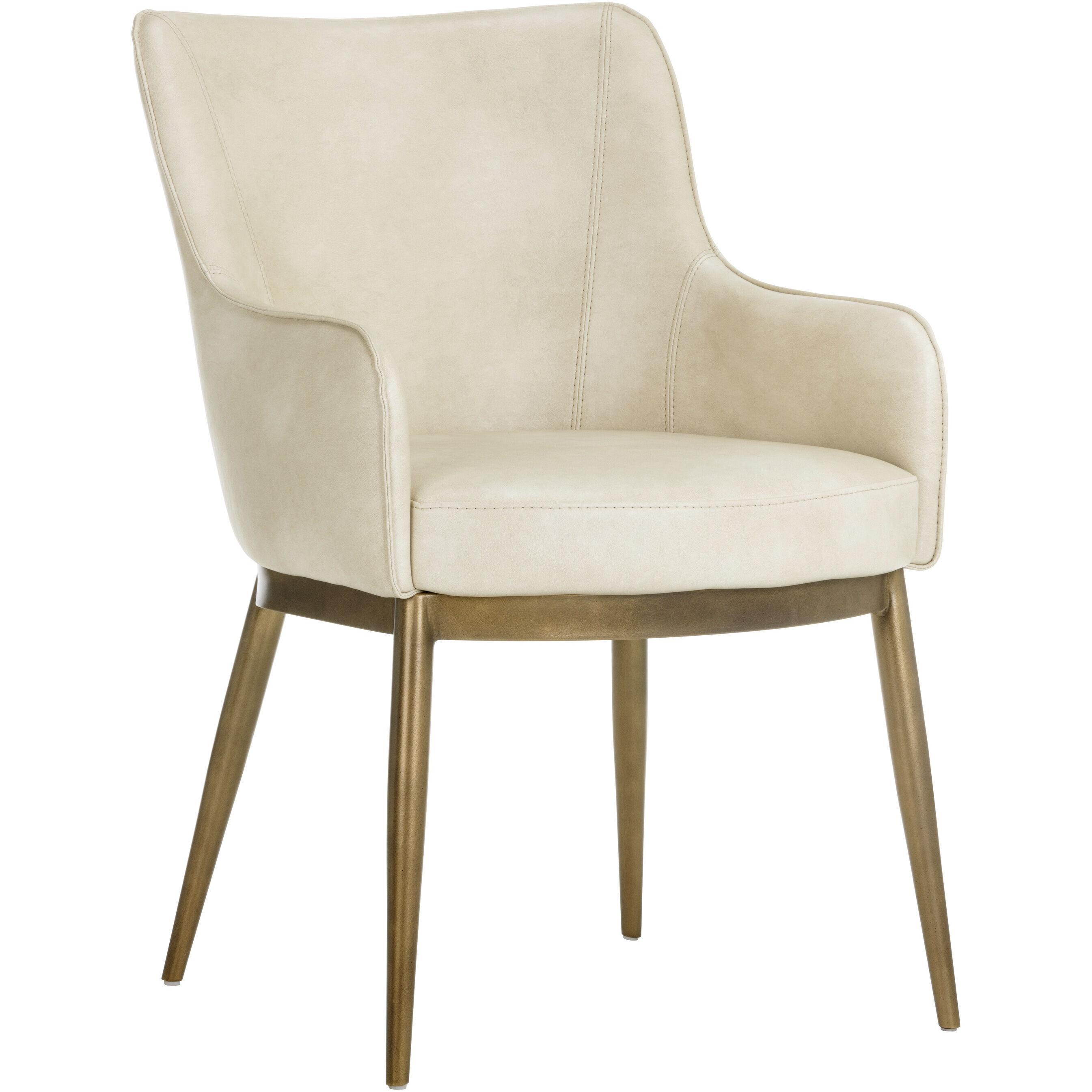 Franklin Bravo Cream Dining Armchair
